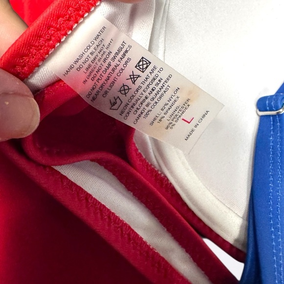 Stars & Stripes Sizzle: NWOT Patriotic Push-Up Bikini! 🇺🇸 Ladies Large ❤️🤍💙 - Picture 9 of 15